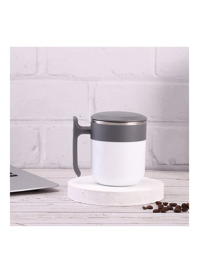 Self Stirring Mug With Lid Automatic Magnetic Stirring Coffee Cup Grey