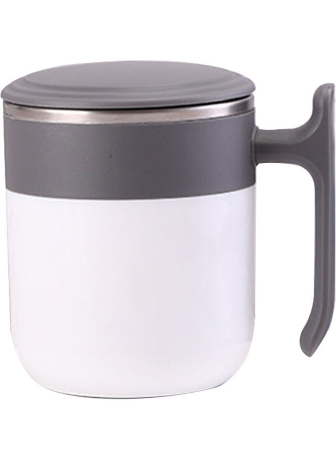 Self Stirring Mug With Lid Automatic Magnetic Stirring Coffee Cup Grey