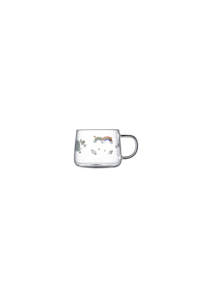 Bright custom household glasses, high-value water cups, cute coffee cups, milk breakfast mugs