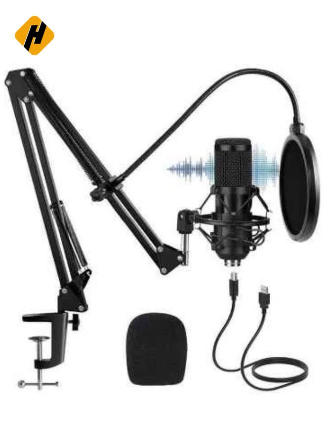 USB Condenser Microphone Kit with Adjustable Stand