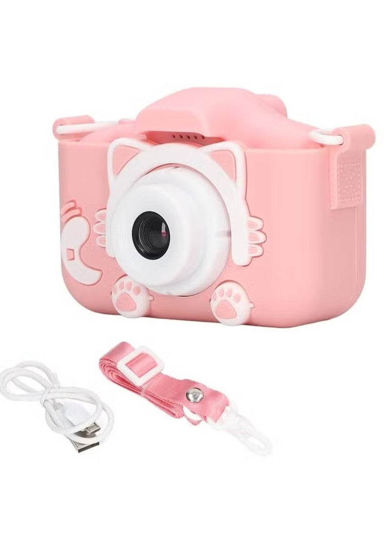 Kids Camera, Face Recognition Portable LED Flash Digital Camera for Kids Birthday Gifts