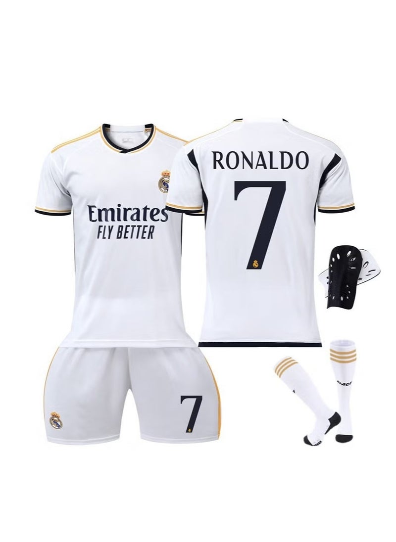 4-piece set of Real Madrid No.7 new football jersey