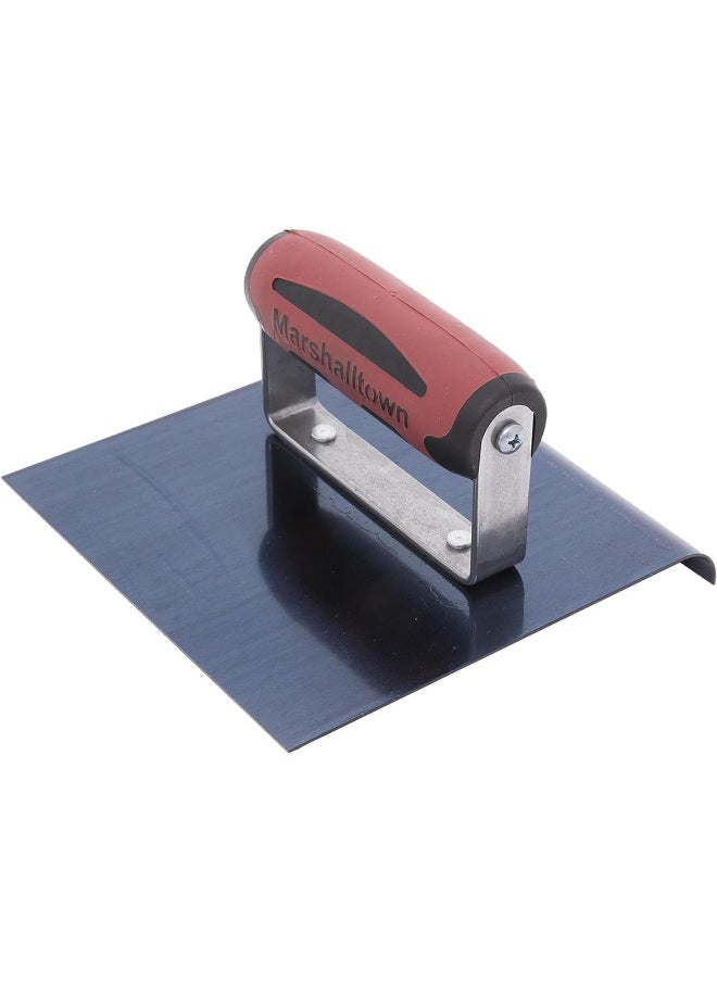 The Premier Line 162Bd 6-Inch By 6-Inch Blue Steel Edger With Durasoft Handle