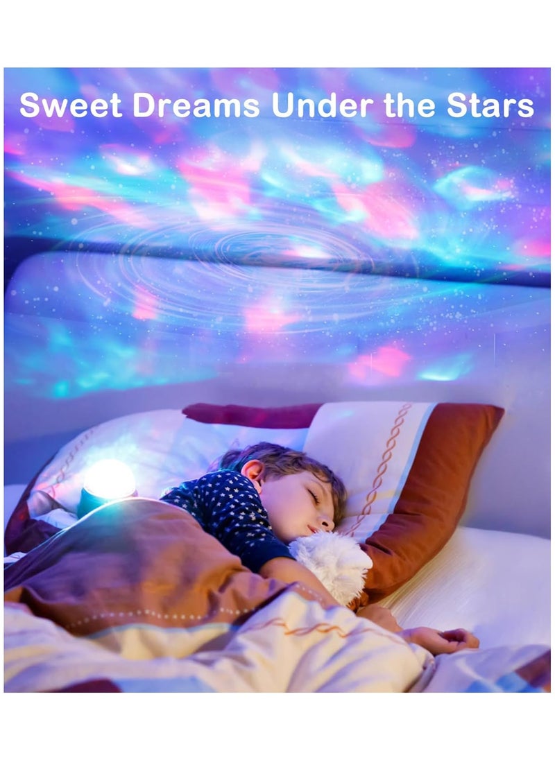 Galaxy Projector - Sound-Activated Star Projector with Timer, Bluetooth Speaker, and Night Light for Bedroom, Car, Party Decoration, and Game Rooms