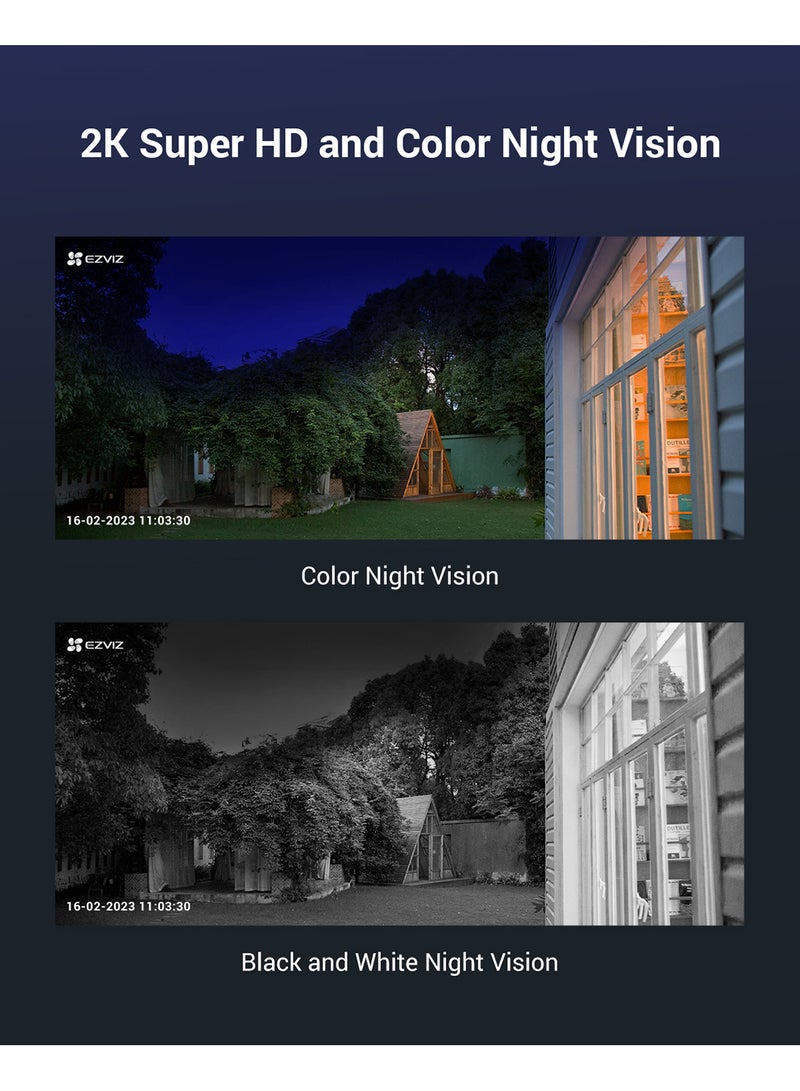 EB8 4G LTE 2K Wireless Outdoor Camera Kit with Solar Panel Type C on 10400mAh Battery, Auto Tracking, Person Detection, Night Vision, Color Vision, Two-Way Audio, Built-in GPS