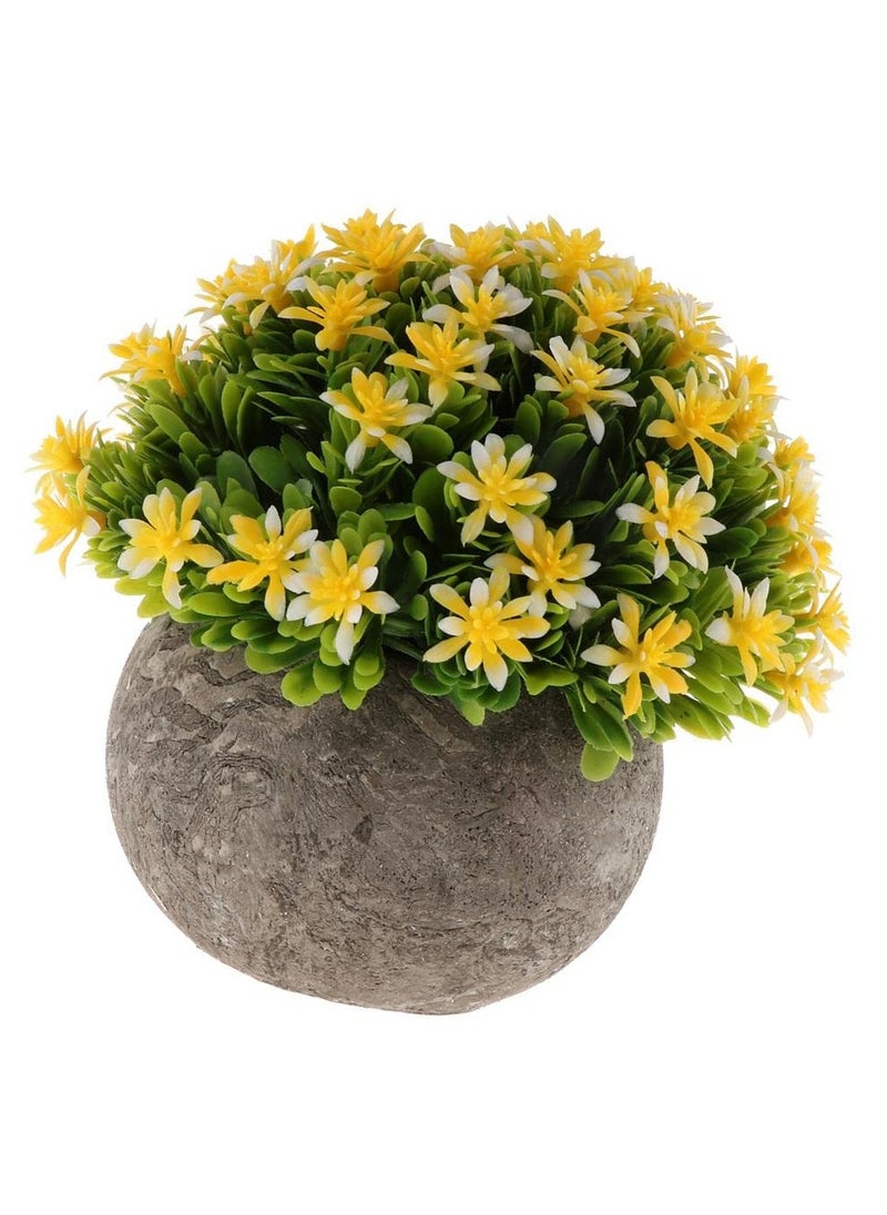 Artificial Gypsophila Potted Flower Plastic Mini Plants Home Decor