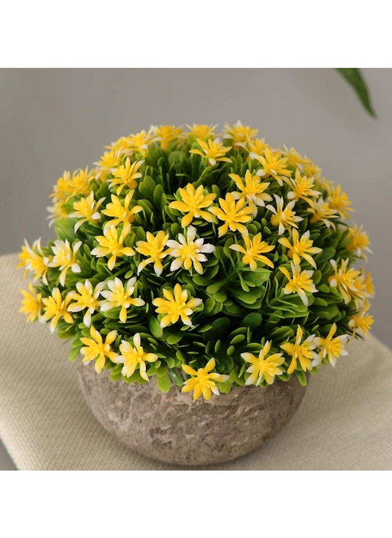 Artificial Gypsophila Potted Flower Plastic Mini Plants Home Decor