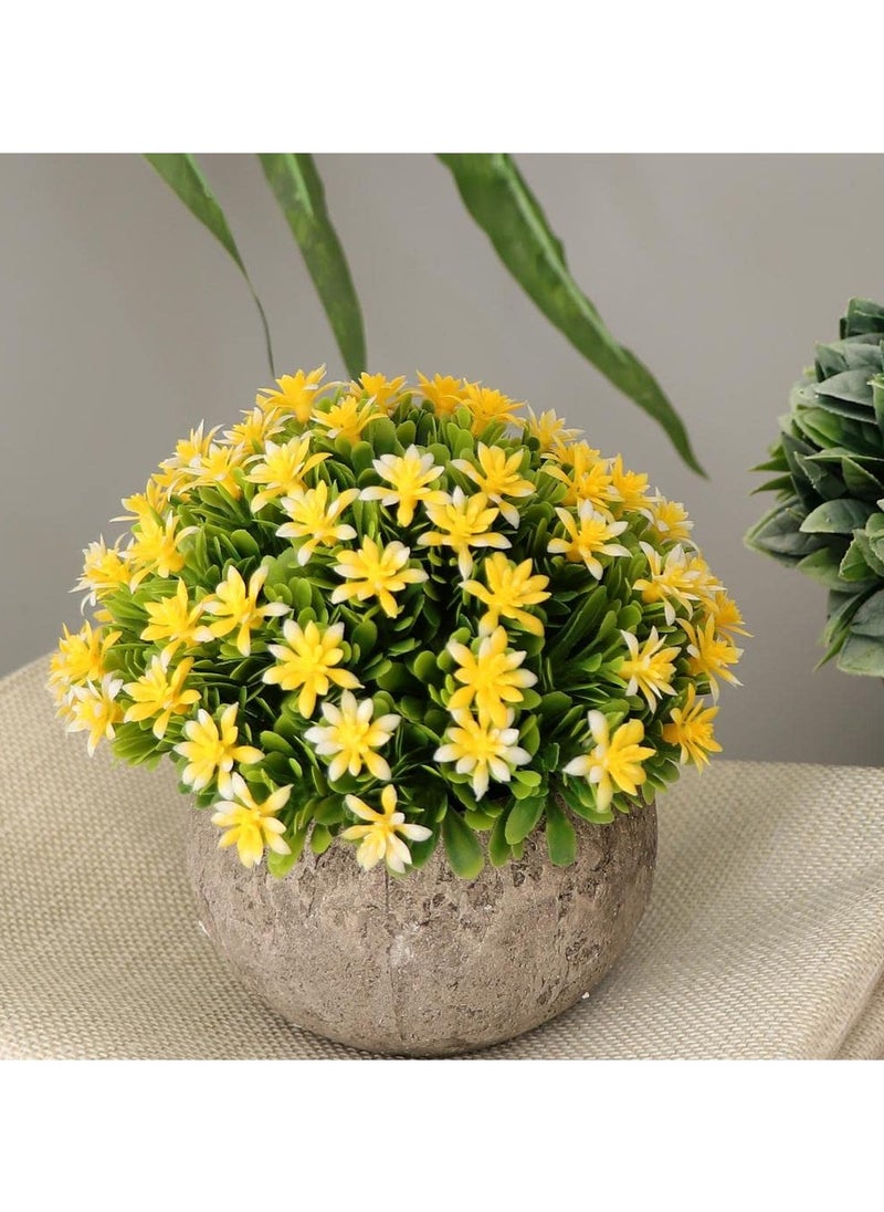 Artificial Gypsophila Potted Flower Plastic Mini Plants Home Decor