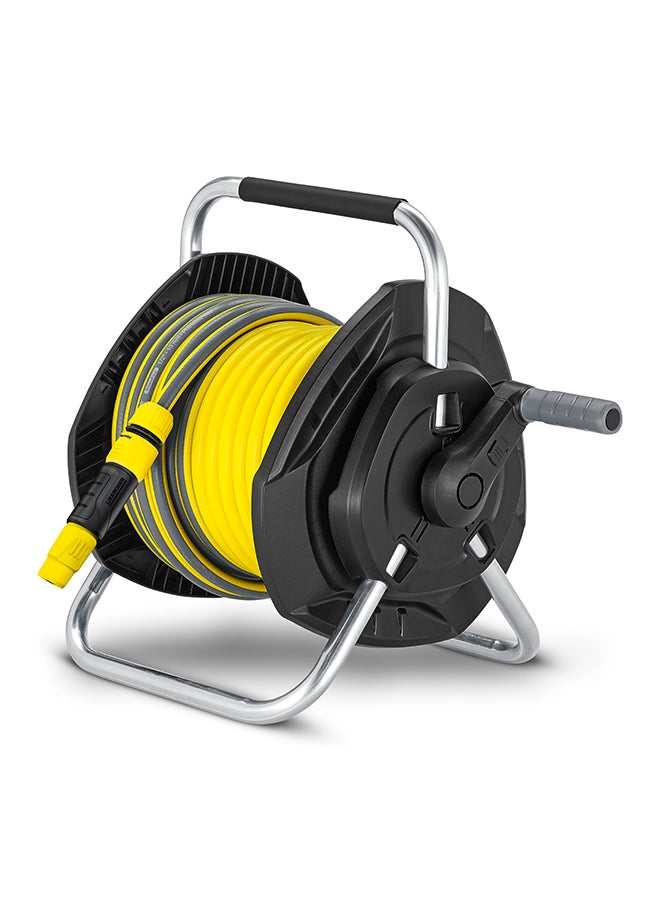 Karcher HR 4.525 Wall-Mounted Hose Reel with 1/2-inch Hose, 25 Meter Length Yellow & Black