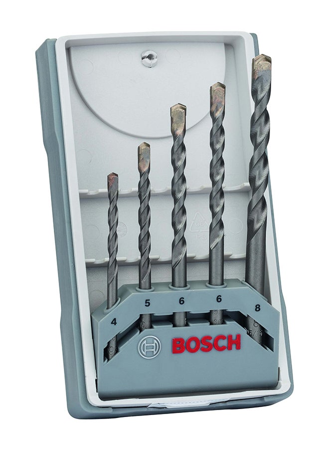 Bosch 5pc CYL-3 Set (4-8) Concrete Drill Bit for Rotary Drills, Impact Drills| Model: 2607017080