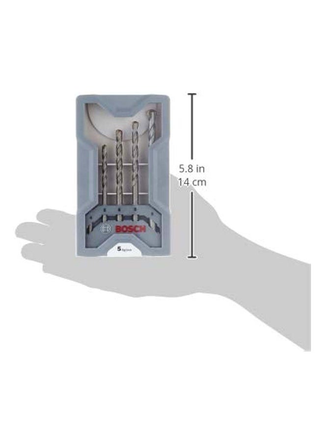 Bosch 5pc CYL-3 Set (4-8) Concrete Drill Bit for Rotary Drills, Impact Drills| Model: 2607017080