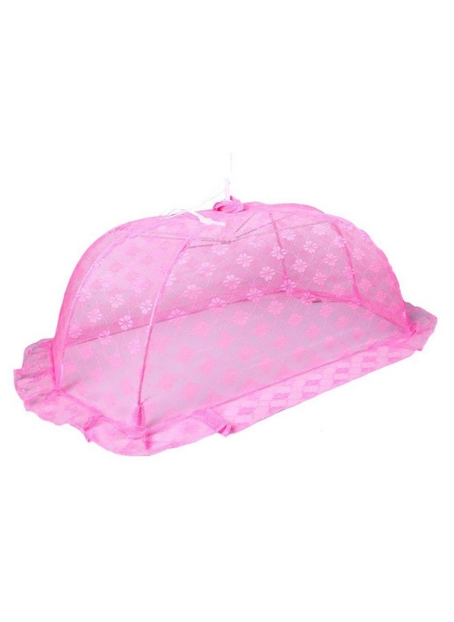 Mosquito Net Floral Design (Pink,Small)