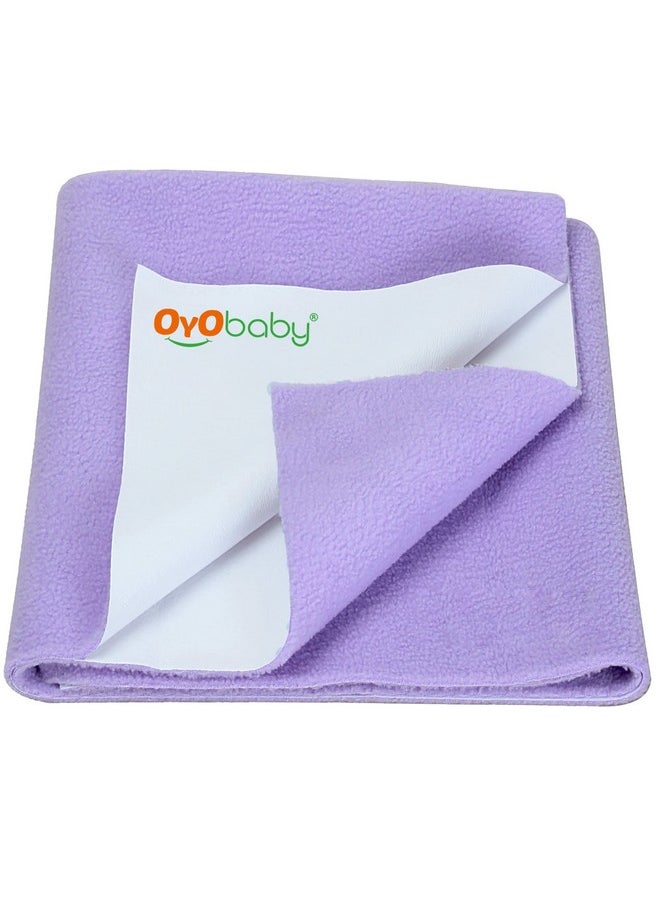 Cotton Waterproof Quick Dry Sheet For Baby| Bed Pad | Baby Bed Protector Sheet For Toddler Children (Large (140Cm X 100Cm, Voilet))