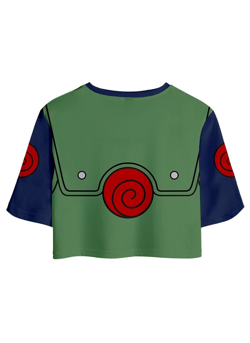 New Naruto Crop Top Short T Shorts Set
