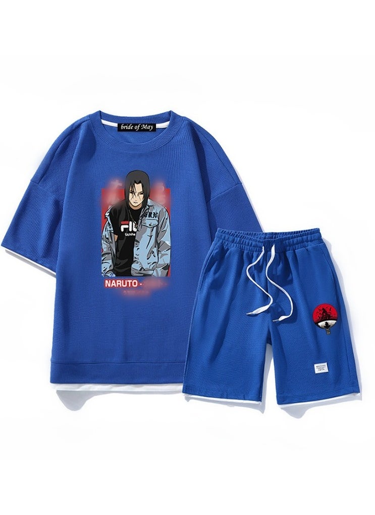 Naruto Trendy Loose Straight Tube Two Piece Set