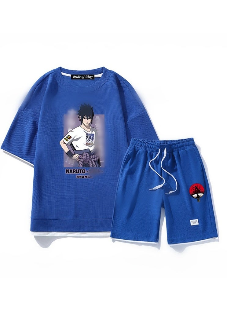 Naruto Trendy Loose Straight Tube Two Piece Set