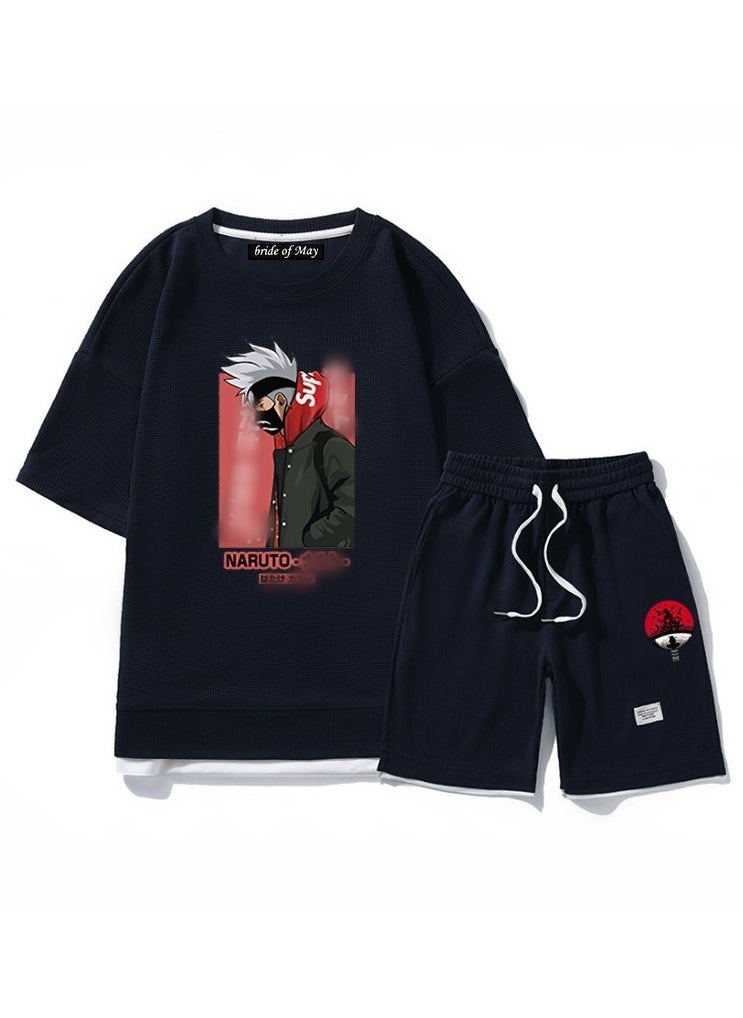 Naruto Trendy Loose Straight Tube Two Piece Set