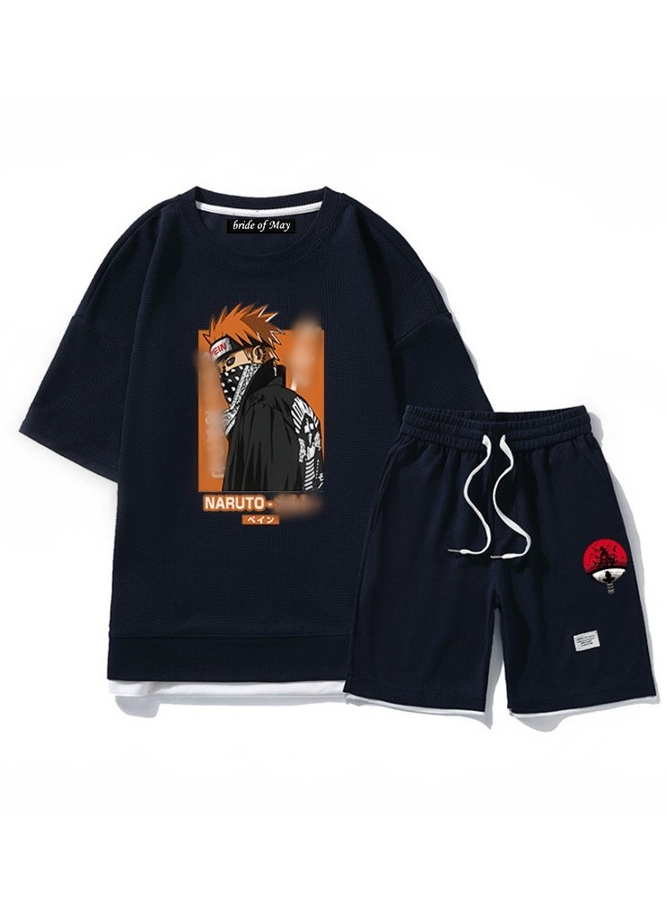 Naruto Trendy Loose Straight Tube Two Piece Set