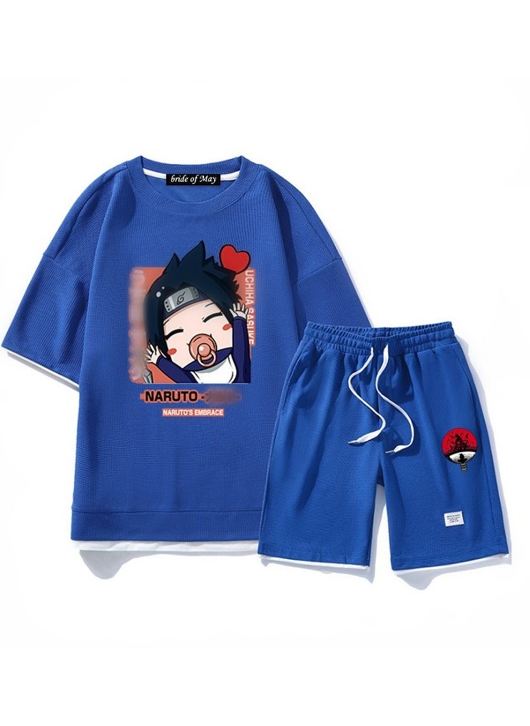 Naruto Trendy Loose Straight Tube Two Piece Set