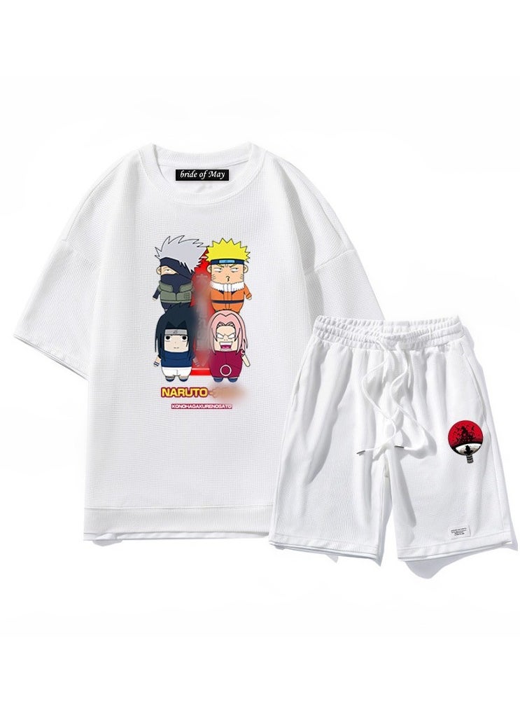 Naruto Trendy Loose Straight Tube Two Piece Set