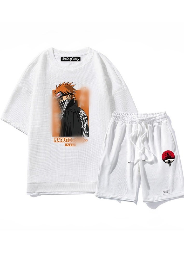 Naruto Trendy Loose Straight Tube Two Piece Set