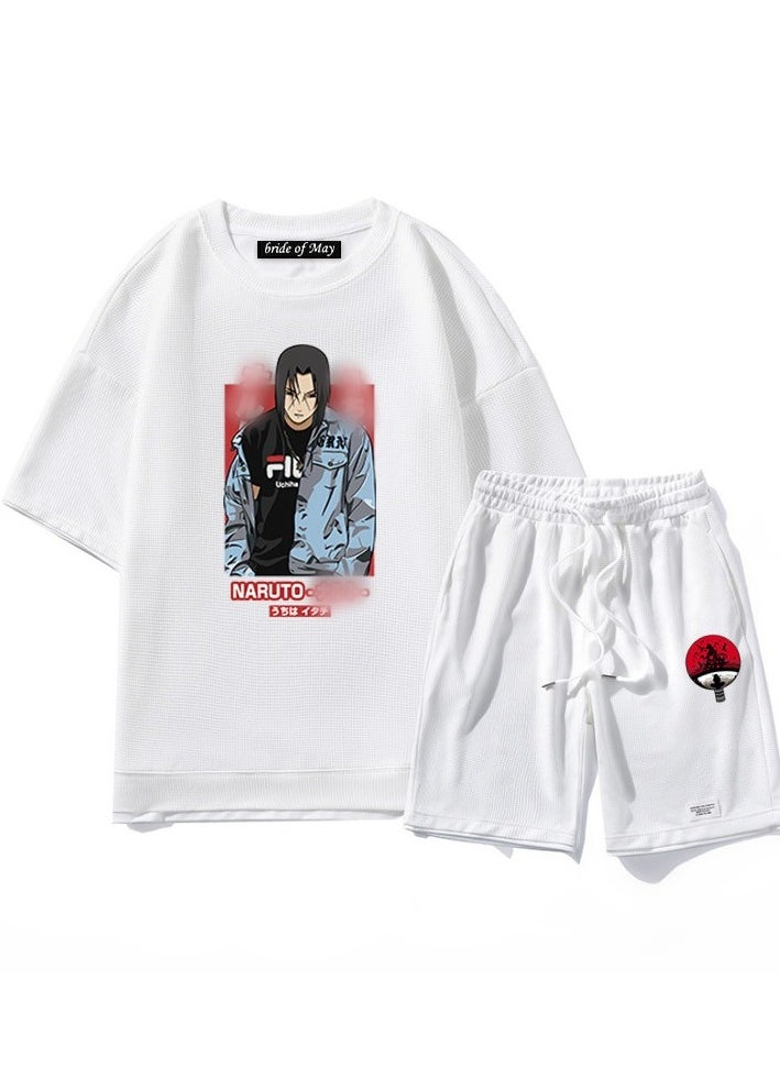 Naruto Trendy Loose Straight Tube Two Piece Set