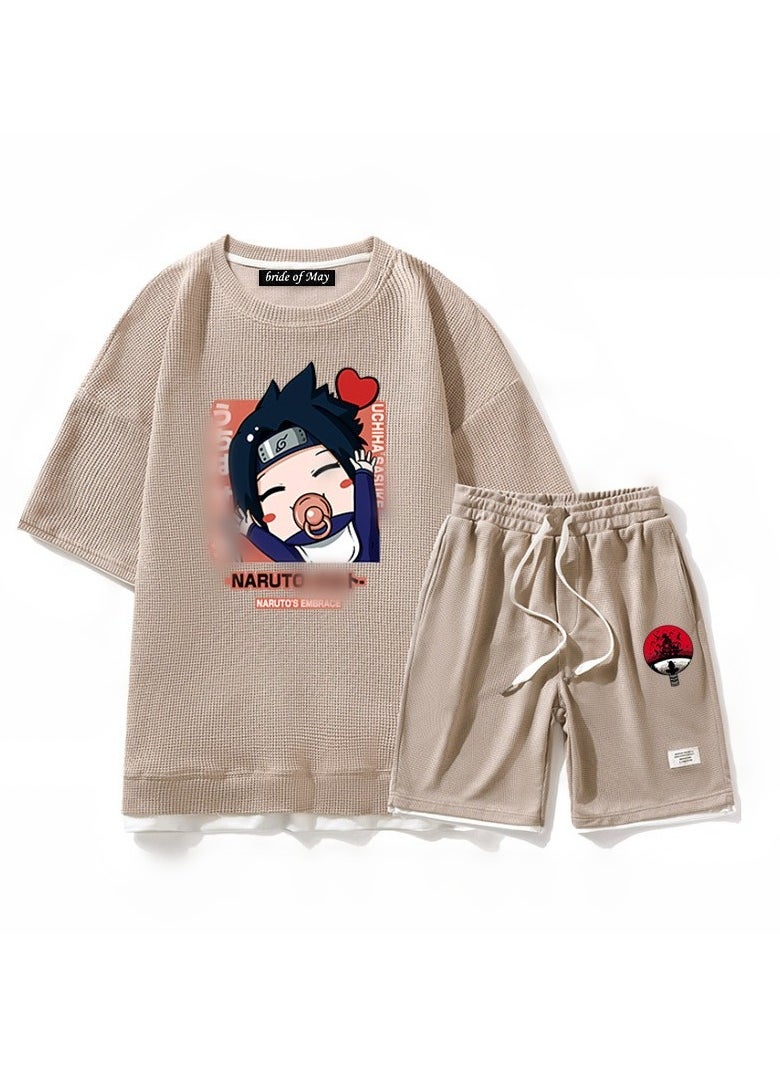 Naruto Trendy Loose Straight Tube Two Piece Set