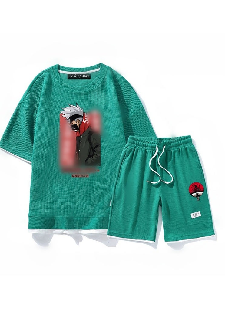 Naruto Trendy Loose Straight Tube Two Piece Set