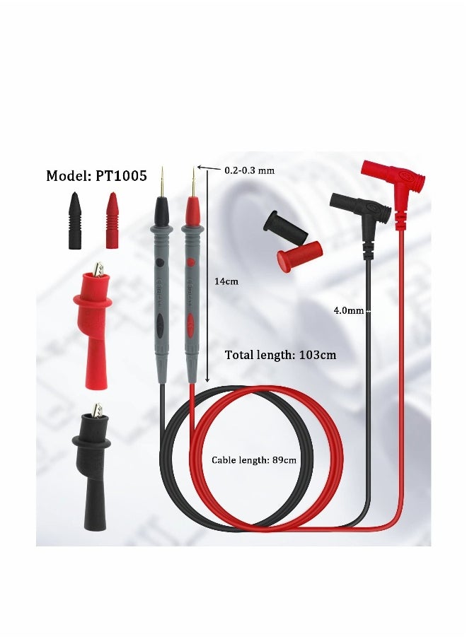 10A 1000V Multimeter Test Leads Kit Alligator Clips Probe Multi Meter Electric Tester leads Multitester Lead Set Wire Pen Cable