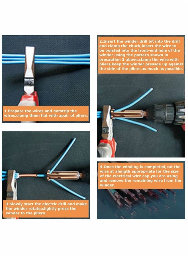 Wire Twisting Tools, Stripper and Twister, Quick Connector Twist Tool, 4 Square 2.5 Square, 2~5 Way Twister Wire, for Stripping Cable at the Same Time