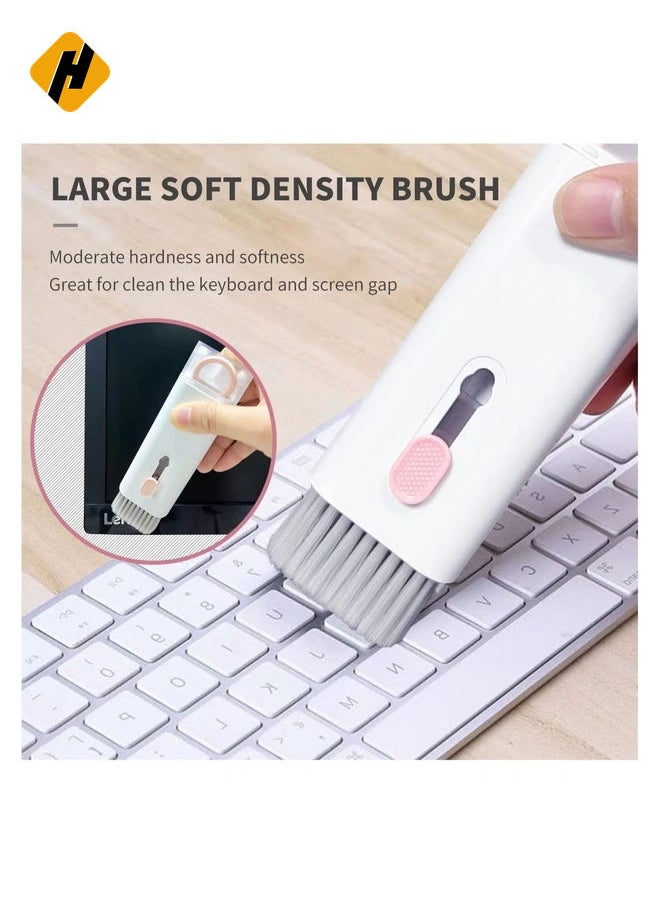 7 in 1 Keyboard Cleaner Set, Computer MacBook Earphone Cleaning Kit, Tablet and Screen Dust Brush Including Soft Sweep