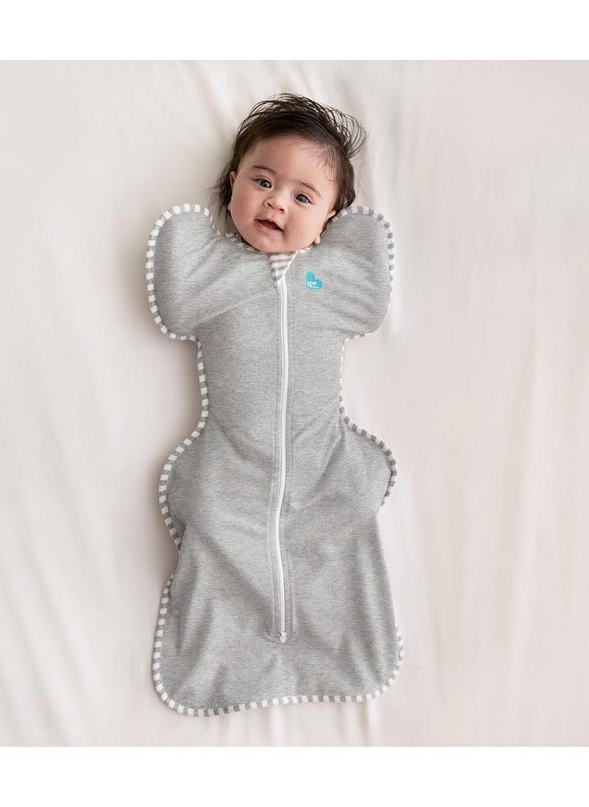 Swaddle Up, Baby Sleep Sack, Self-Soothing Swaddles For Newborns, Improves Sleep, Snug Fit Helps Calm Startle Reflex, New Born Essentials For Baby, Small 8-13Lbs, Gray