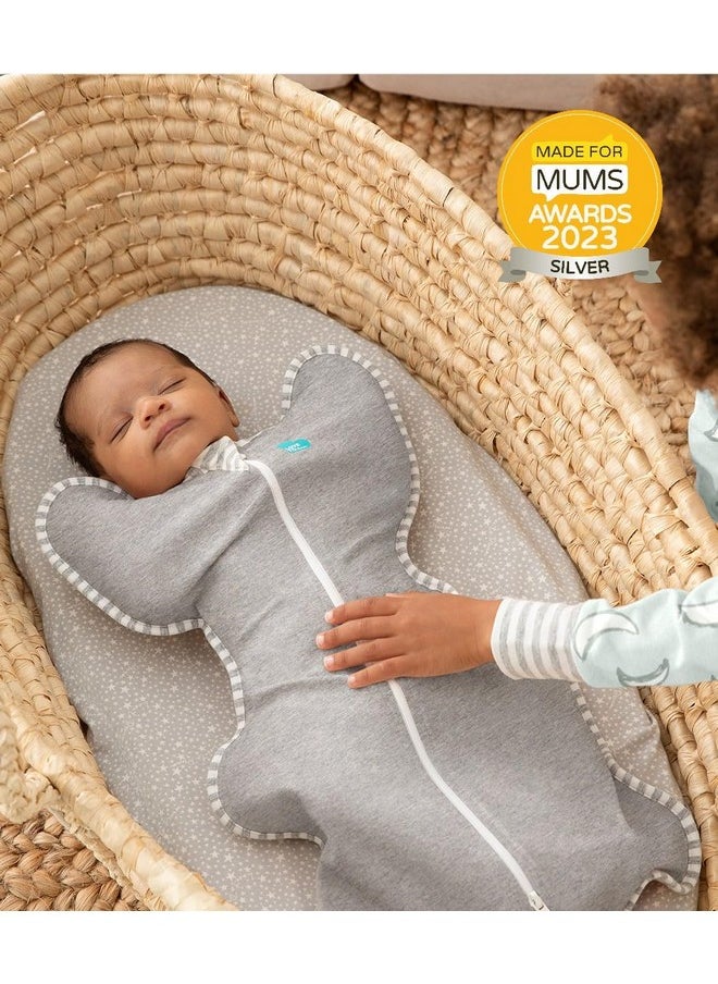 Swaddle Up, Baby Sleep Sack, Self-Soothing Swaddles For Newborns, Improves Sleep, Snug Fit Helps Calm Startle Reflex, New Born Essentials For Baby, Small 8-13Lbs, Gray