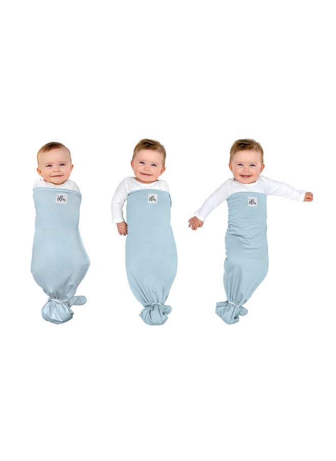 Swaddle - Helps To Reduce The Moro (Startle) Reflex - Made From A Custom Designed Moisture-Wicking Material (Sky)