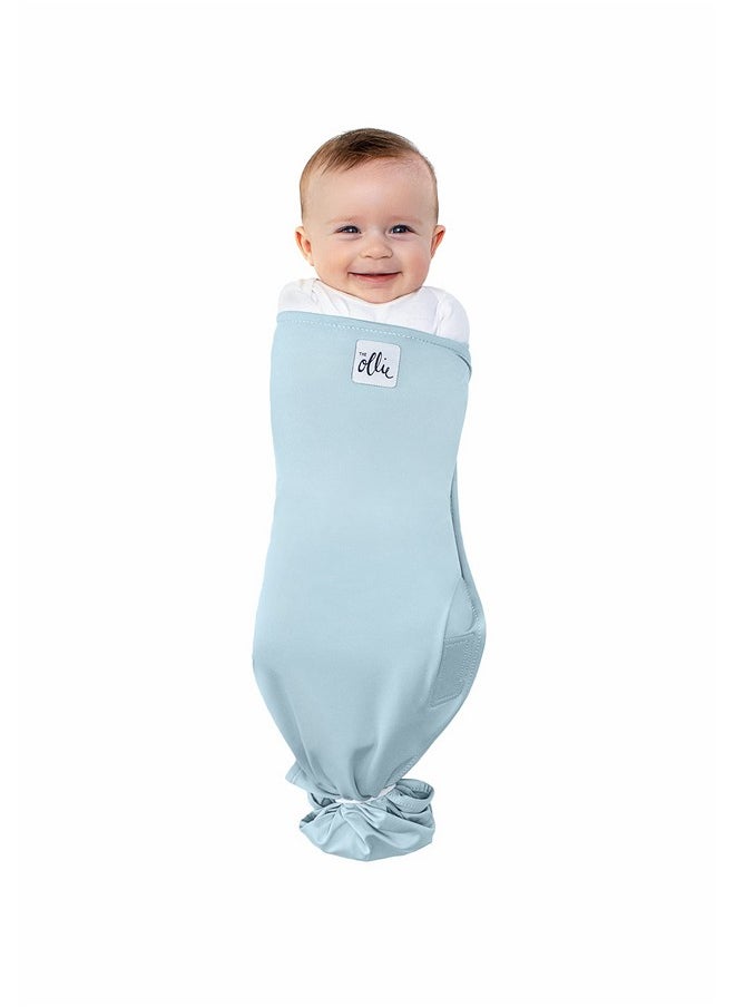 Swaddle - Helps To Reduce The Moro (Startle) Reflex - Made From A Custom Designed Moisture-Wicking Material (Sky)