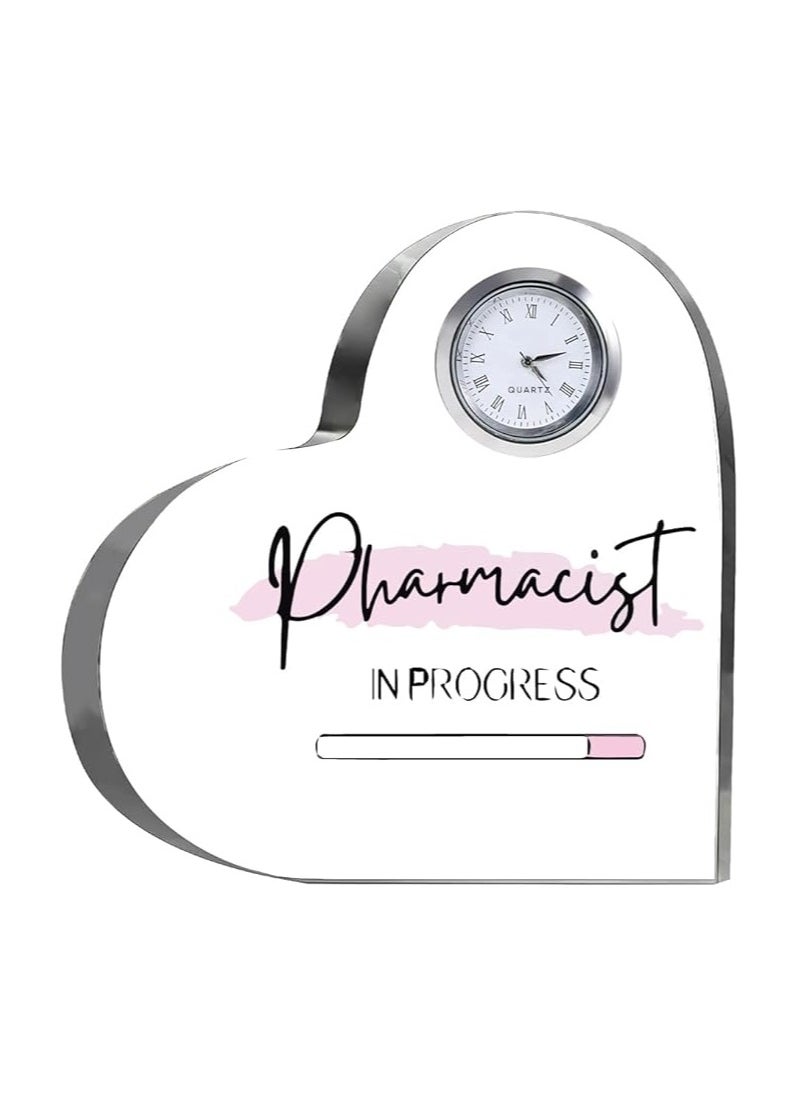 Pharmacist Heroes-Heartfelt Gifts For Pharmacist Day-Gift Ideas-Heart-Shaped Crystal Clock-Gift For Pharmacist Day