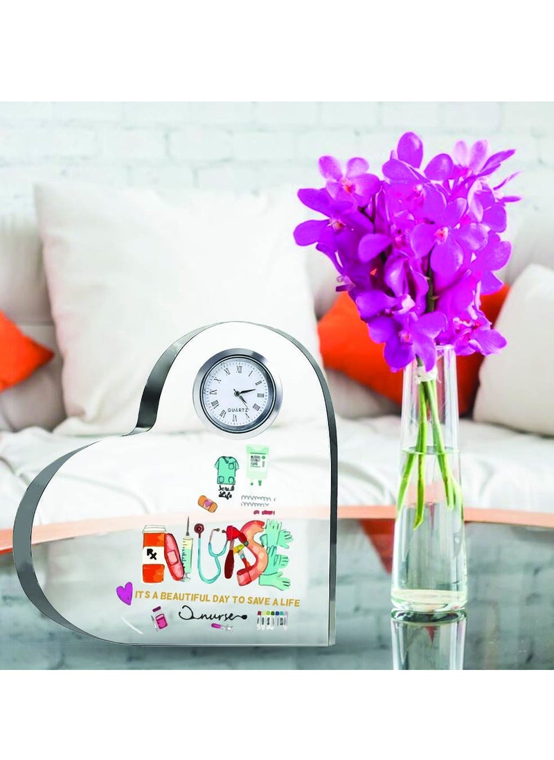 Celebrate International Nurse's Day with a Heartfelt Gift - Crystal Table Centerpiece Gift for Nurses - Appreciation Gifts for Nurse - Perfect for Medical Professionals, Nursing Students