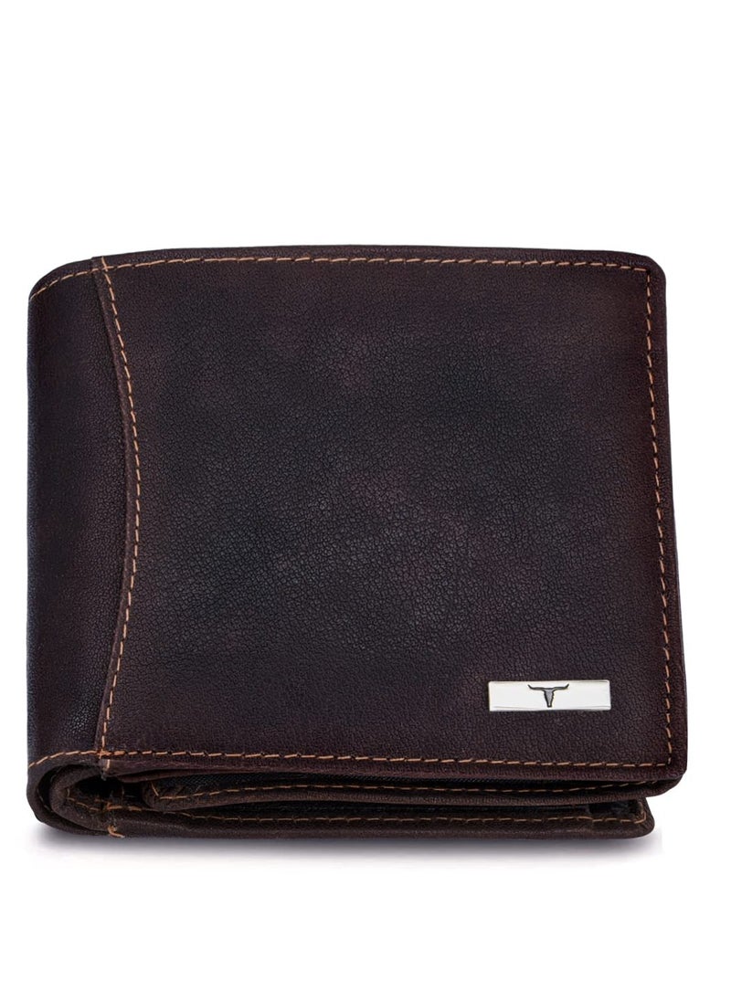 URBAN FOREST Oliver Vintage Brown Leather Wallet for Men