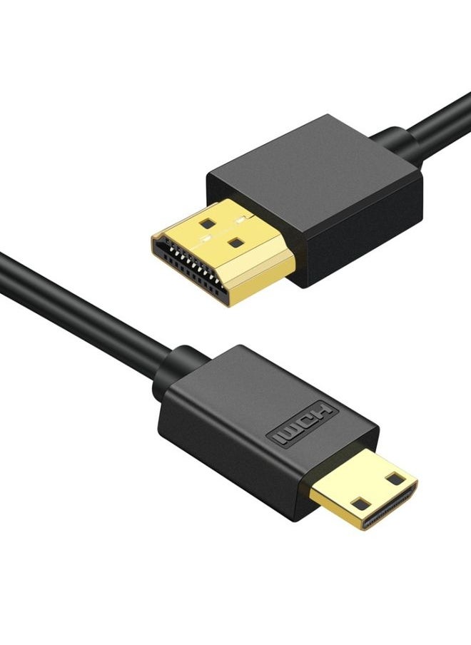 HDMI to Mini HDMI 4K UHD 18Gbps Video Connection Cable, Length:0.3m(Black)