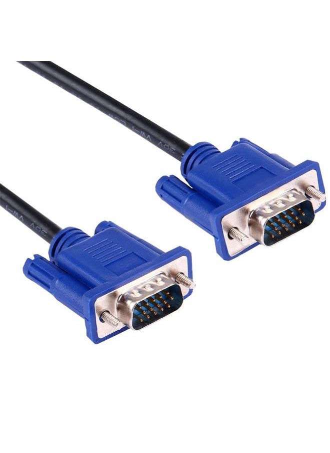 5m High Quality VGA 15Pin Male to VGA 15Pin Male Cable for LCD Monitor / Projector(Black)