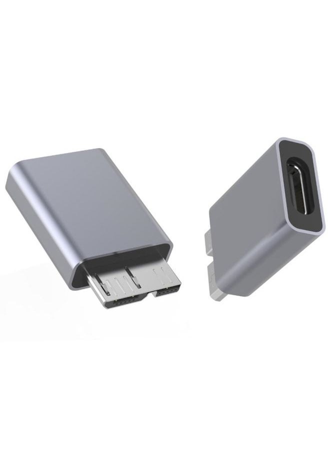 1 PCS JUNSUNMAY USB-C / Type-C Female to Male USB 3.0 Micro B Adapter Converter