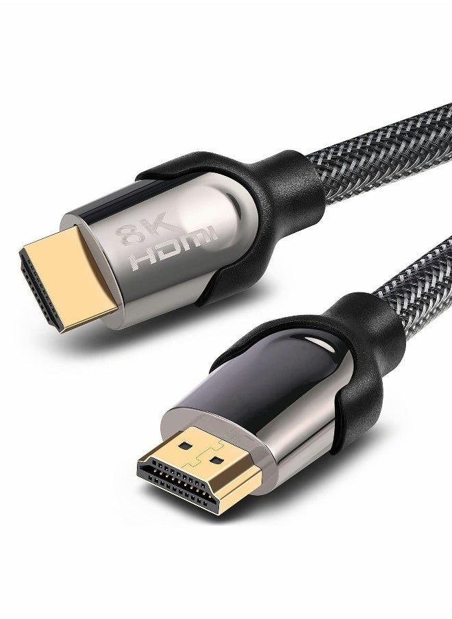 8K HDMI 2.1 Cable, 48Gbps High-Speed Ultra HD Lead Cord, Supports 8K@60HZ, 4K@120Hz