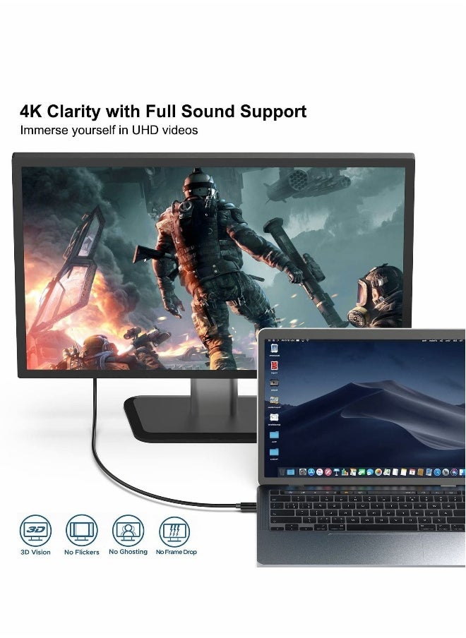 USB C to DP Cable, 4K@60Hz Type Cord 6ft