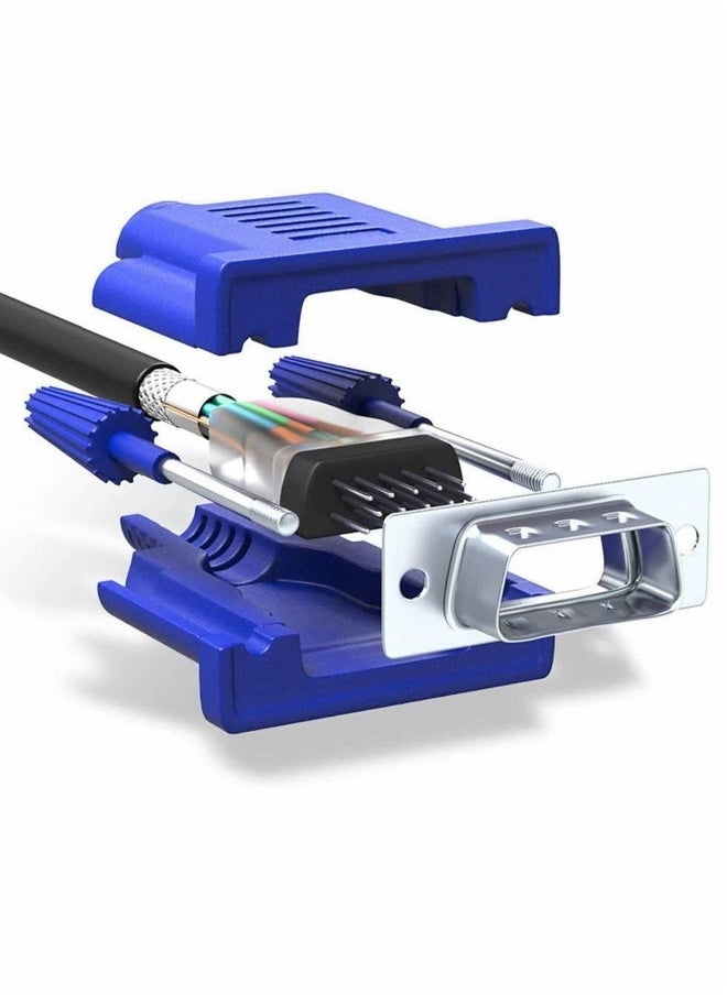 VGA to Monitor Cable HD15 Male for TV, Computer, Laptop, and Projector, 4.9ft