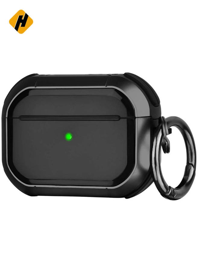 Luxury Airpods Pro Case Armor TPU Anti-fall -Shockproof Cover For Apple AirPods Pro With Keychain