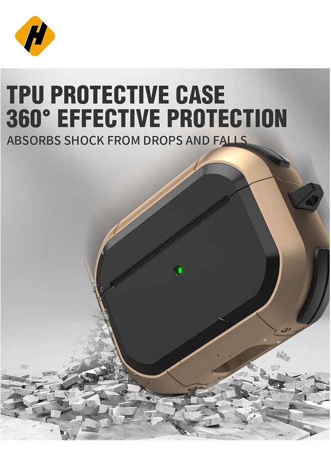 AirPods Pro Case Cover with Keychain Full Protective Shockproof Soft TPU Accessories Skin Compatible for Apple Airpods Pro Case for Women Men Girls Boys Front LED Visible