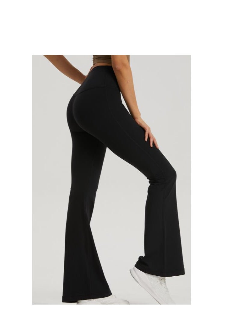 Female High Waisted Fitness Micro Flared Yoga Pants