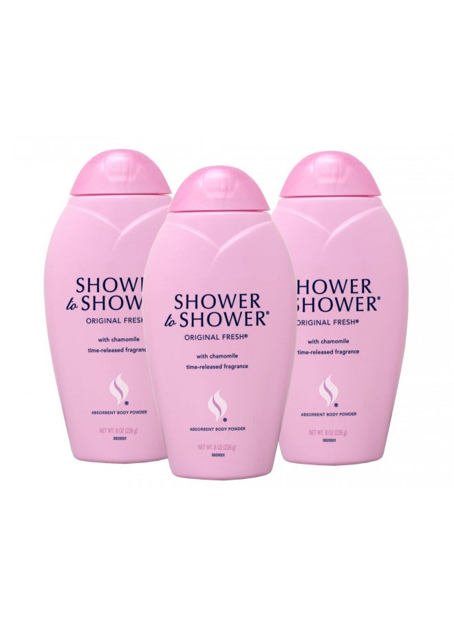 Shower to Shower Original Fresh 8 Oz (3 Pack)