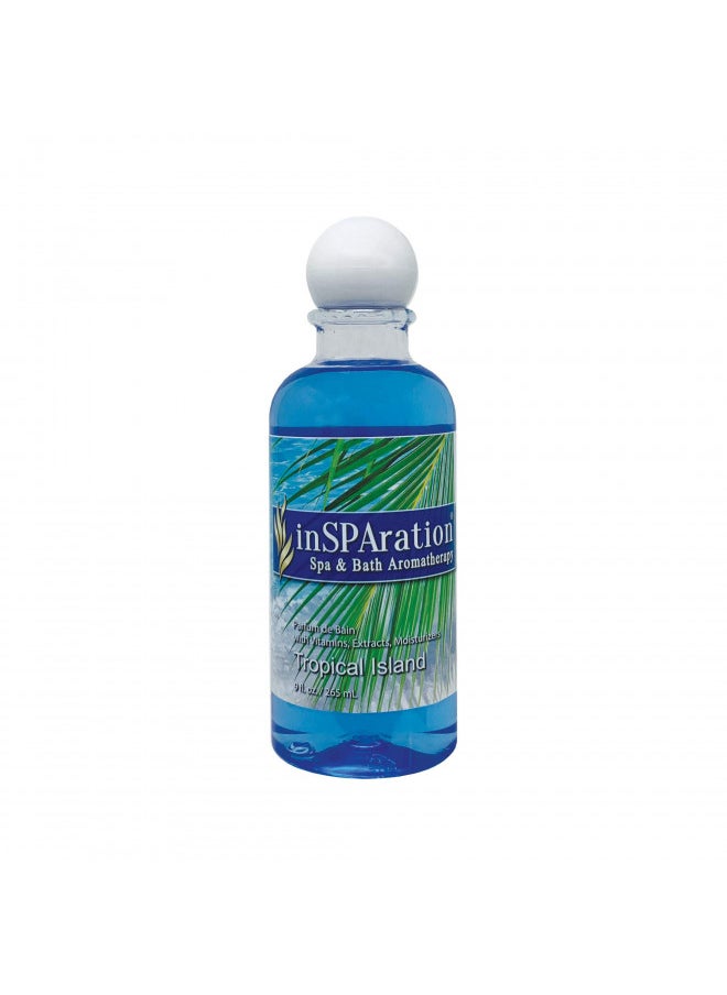 inSPAration Spa and Bath Aromatherapy 370X Spa Liquid, 9-Ounce, Tropical Island