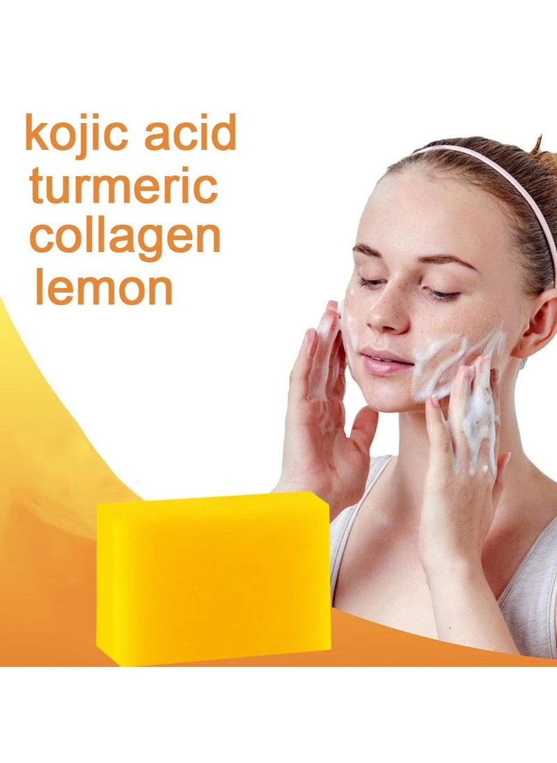 2pcs Kojic Acid Essential Oil Soap Makes Face and Body Skin More Even and Bright 65g*2